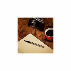 Parker Jotter Duo Gift Set with Ballpoint Pen & Fountain Pen | Stainless Steel with Chrome Trim | Blue Ink Refill & Cartridges | Gift Box