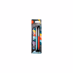 Parker Jotter Originals Ballpoint Pens | Glam Rock Collection | Azure Blue & Vermilion | Blue Ink | 2 Count