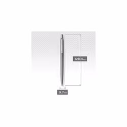 Parker Jotter Duo Gift Set with Ballpoint Pen & Mechanical Pencil (0.5mm), Stainless Steel with Chrome Trim, Blue Ink Refill