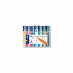 STAEDTLER 323 SB20 Triplus Colour Fibre-Tip Pens, 1.0mm - Assorted Colours (Pack of 20)