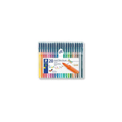 STAEDTLER 323 SB20 Triplus Colour Fibre-Tip Pens, 1.0mm - Assorted Colours (Pack of 20)