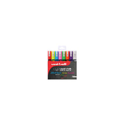 uni-ball PWE-5M Liquid Chalk Pens. Multi-Purpose Wipeable Coloured Markers for Blackboards, Chalkboards, Whiteboards, Glass, Mirrors, Plastic,