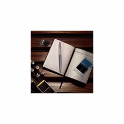 Parker Jotter XL Ballpoint Pen | Alexandra Matte Grey with Chrome Trim | Medium Point Blue Ink | Gift Box