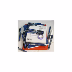 uni-ball UM-153 Rollerball Gel Impact Blue Ink x 12 + 1 x Exclusive Gelstick