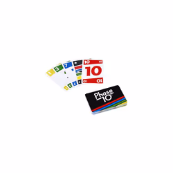 Mattel Games Phase 10 card game, sequences rummy-like card game, includes 108 cards, FFY05
