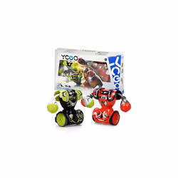 SilverLit Robo Kombat Twin pack | Pack of Two Fighting Robots | Lights and Punching Sound Effects | Remote Control Toy - Ulti ...