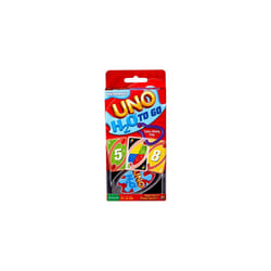 Mattel Games UNO H2O To Go Card Game, 108 durable plastic cards water resistant plus clip. Makes a Great Gift for Ages 7 and older