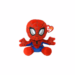 TY Spiderman Marvel Avengers Beanie Babies Regular, Licensed Beanie Baby Soft Plush Toy, Collectible Cuddly Stuffed Teddy
