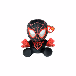 TY Miles Morales Spiderman Marvel Beanie Babies Regular, Licensed Beanie Baby Soft Plush Toy, Collectible Cuddly Stuffed Tedd ...