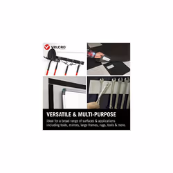 VELCRO Brand Heavy Duty Stick On Tape Cut-to-Length Industrial Strength Double Sided Hook & Loop Self Adhesive Tape Perfect for Room D?cor & Home,