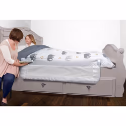 Dreambaby Nicole Bed Guard Rail for Toddlers - Extra Wide 150cm & 50cm Tall - Easy Assembly, Washable Cover