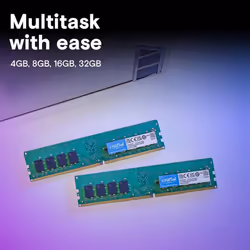 Crucial RAM 32GB Kit (2x16GB) DDR4 3200MHz CL22 (or 2933MHz or 2666MHz) Desktop Memory CT2K16G4DFRA32A