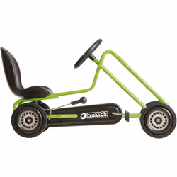 hauck Lightning, Green - Go Kart for Kids Age 4 to 8 up to 50 kg, Girls & Boy Ride-On Race Car with Rubber Tyres