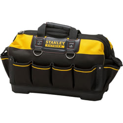 STANLEY FATMAX Technician Tool Bag, Heavy Duty 600 Denier and Leather, Multifunctional Tool Storage Organiser