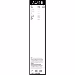 Bosch Wiper Blade Aerotwin A144S, Length: 650 mm/400 mm  Set of Front Wiper Blades