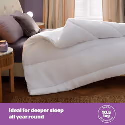 Silentnight Deep Sleep Duvet 10.5 Tog - All Year Round Soft Fluffy Comfortable Duvet Hypoallergenic Machine Washable