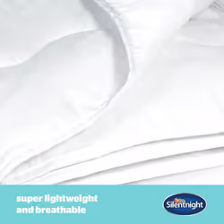 Silentnight Summer Breeze 2.5 Tog Double Duvet - Lightweight Low Tog Summer Duvet Quilt Ideal for Warm Nights and Hot Sleepers