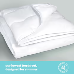 Silentnight Summer Breeze 2.5 Tog Double Duvet - Lightweight Low Tog Summer Duvet Quilt Ideal for Warm Nights and Hot Sleepers