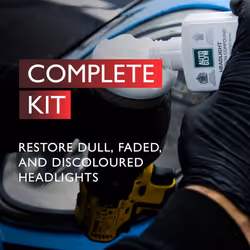 Roll over image to zoom in Autoglym Headlight Restoration Complete Kit, Quickly Restore Cloudy And Discoloured Headlights