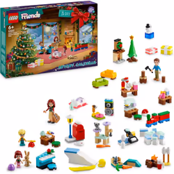 LEGO Friends Advent Calendar 2024, Christmas Countdown Toy for Kids with 24 Surprises Including 5 Mini-Doll Characters and 3 ...