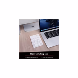 Macally Bluetooth Number Pad for Laptop, Apple, Mac, iMac, MacBook Pro/Air, Ipad, Windows PC, Tablet, or Desktop Computer - Rechargeable 18 Key