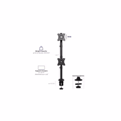 VIVO Dual Monitor Desk Mount Stand with Height Adjustment and VESA Plates for 2 LCD Ultrawide Screens up to 34 inches, Stacked Array, STAND-V002R