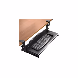 VIVO Large Under Desk Height Adjustable Ergonomic Keyboard Tray, C-clamp Mount System, 27 (33 Including Clamps) x 11 inch Sli ...