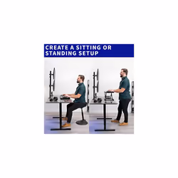 Vivo Dual LCD Monitor Desk Mount Stand Heavy Duty Stacked, Holds Vertical 2 Screens up to 32" (STAND-V002T)