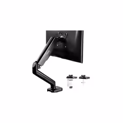 VIVO Height Adjustable Monitor Arm - Single Counterbalance Desk Mount for Screens up to 27 inches, Fully Articulating Black P ...
