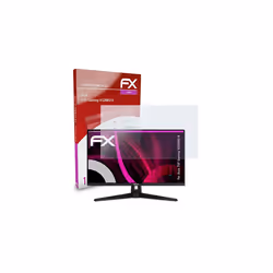 atFoliX Plastic Glass Protective Film compatible with Asus TUF Gaming VG289Q1A Glass Protector, 9H Hybrid-Glass FX Glass Screen Protector of plastic