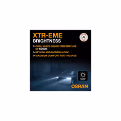 OSRAM LEDriving XTR, ?H4 LED headlight lamps, cool white LED light, off-road only, 64193DWXTR, folding box (2 lamps)