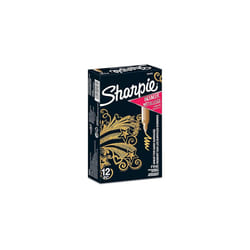 Sharpie Metallic Permanent Markers | Fine Point | Gold | 12 Count
