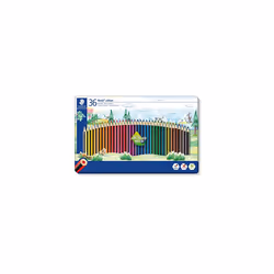 STAEDTLER 185 M36 Noris Colour Colouring Pencils - 36 Assorted Colours (Tin of 36 Pencils)