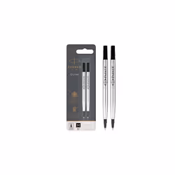 Parker Rollerball Pen Refills | Medium Point | Black QUINK Ink | 2 Count