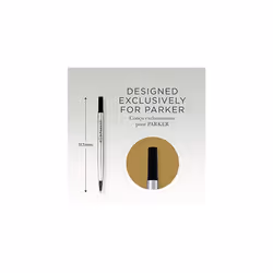 Parker Rollerball Pen Refills | Medium Point | Black QUINK Ink | 2 Count
