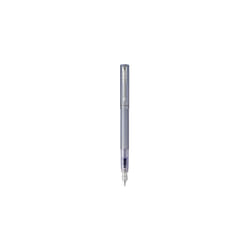 Parker Vector XL Fountain Pen | Metallic Silver-Blue Lacquer on Brass | Medium Nib with Blue Ink Refill | Gift Box