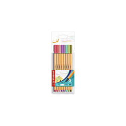 Fineliner - STABILO point 88 - Pack of 8 - Assorted Colours