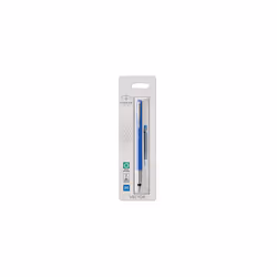 Parker Vector Fountain Pen | Blue with Chrome Trim | Medium Nib | Blue Ink | Hangtab