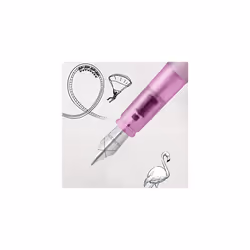 Parker Vector XL Fountain Pen | Metallic Lilac Lacquer on Brass | Medium Nib with Blue Ink Refill | Gift Box