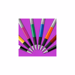 Parker Jotter Originals Fountain Pen, Classic Magenta Finish, Medium Nib, Blue & Black Ink