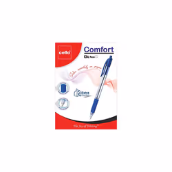 Cello Ballpoint Blue Pen, Pack of 12 Ballpoint Pens, Smooth Writing Action - Medium Point Nib (1.0mm) Ball point pens multipack, Ideal for School,