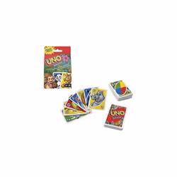 UNO Junior Card Game with 45 Cards, Gift for Kids 3 Years Old & Up, GKF04