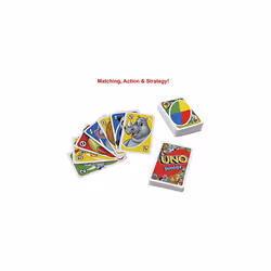 UNO Junior Card Game with 45 Cards, Gift for Kids 3 Years Old & Up, GKF04