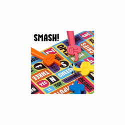 Ideal | Smash Down: Think! Find! SMASH! Who has the fastest finger? | Family Party Games | 3+ Players | Ages 8+