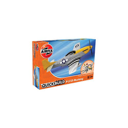 Airfix QUICKBUILD P-51D Mustang Aircraft Model Kit - Construction Toys for 6+ Year Old Boys - Airplane Starter Kit for Kids - Easy Build Model with No