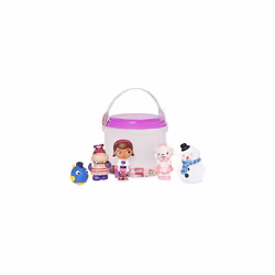 Disney Store Official Bath Toy Set for Kids, Doc McStuffins, 5 Pc., Playset Includes Bucket with Straining Lid and Five Figur ...