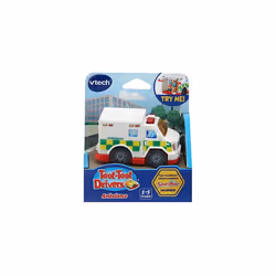 VTech Toot-Toot Drivers Ambulance, Toy Car for 1 Year Old, Pretend Play with Lights & Sounds, Interactive Toddlers Toy for 12 Months, 2, 3, 4 +,