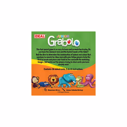 IDEAL | Grabolo Junior: the fast paced matching card game | Card Games | Travel Games | For 3-5 players | Ages 4+