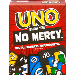 UNO Show ?em No Mercy Card Game for Kids, Adults & Family Parties and Travel With Extra Cards, Special Rules and Tougher Pena ...