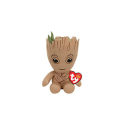 TY Marvel Avengers Groot Regular, Licensed Squishy Beanie Baby Soft Plush Toys, Collectible Cuddly Stuffed Teddy